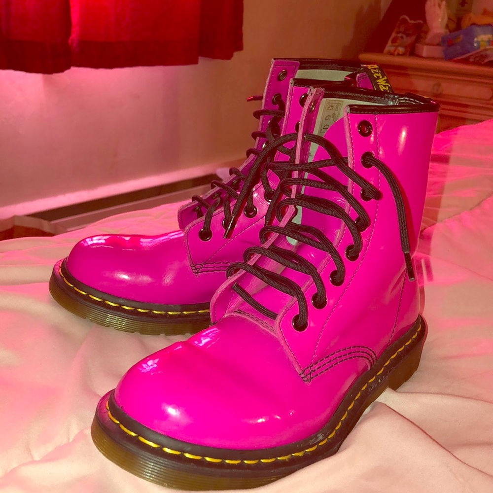 Pink Dr. Martens rarely worn!